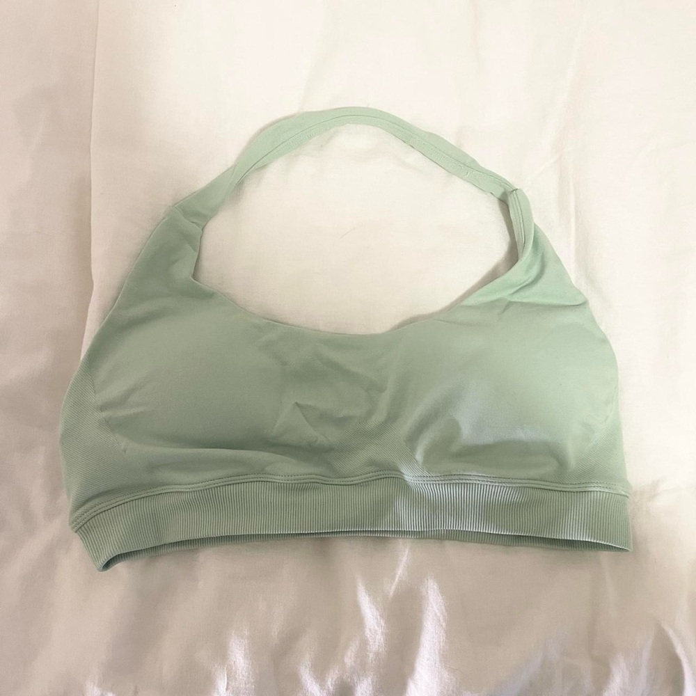 Pastel Green Activewear Halter Sports Bra💚